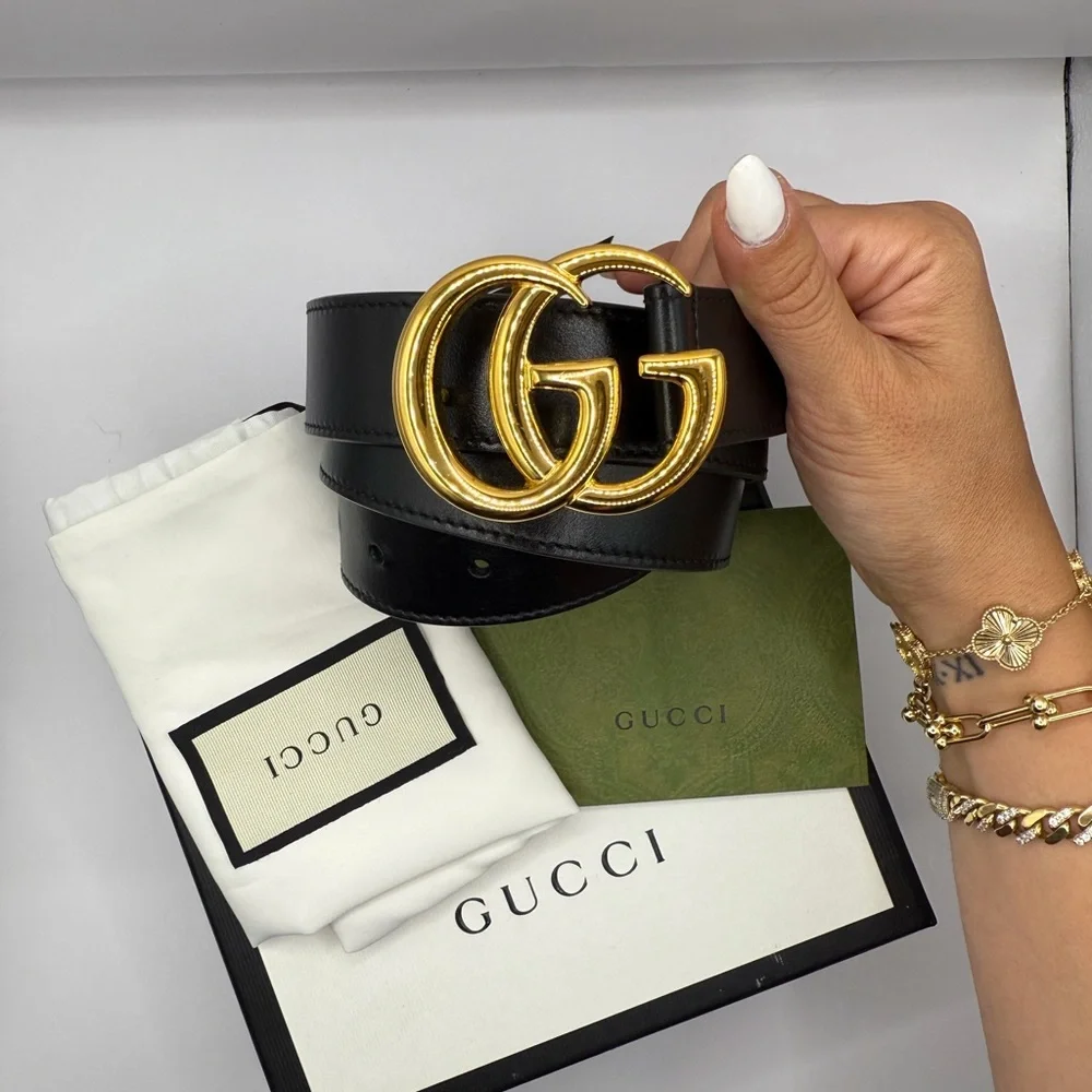 GUCCI Marmont Leather BELT - Picture 1 of 4